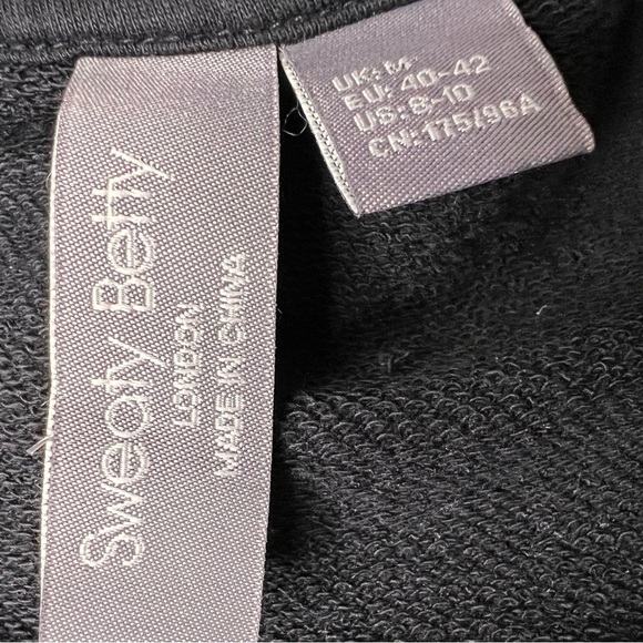 Sweaty Betty Oversized Cora Organic Cotton Black Cardigan Size Medium - Picture 12 of 15